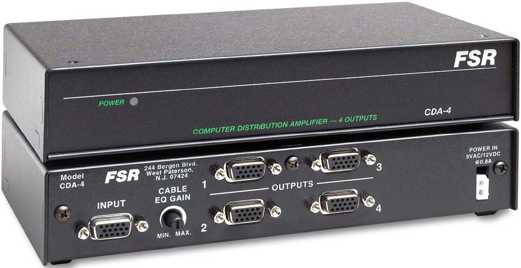 CDA-4 1 x 4 Computer Video Distribution Amplifier -  FSR