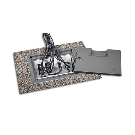 RFL4.5-Q2G-CLY 4.5 in. Deep Back Box with Four 2 Gang Plates - Clay Trim