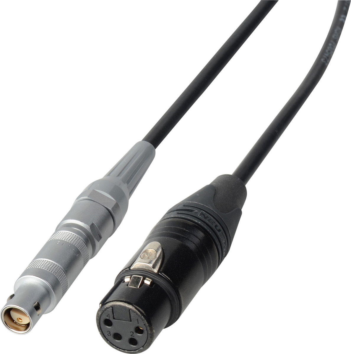 RD1-PWR12-01 Power Cable 12V DC - Lemo 1S 3P SG to XLF4 - 1 ft.