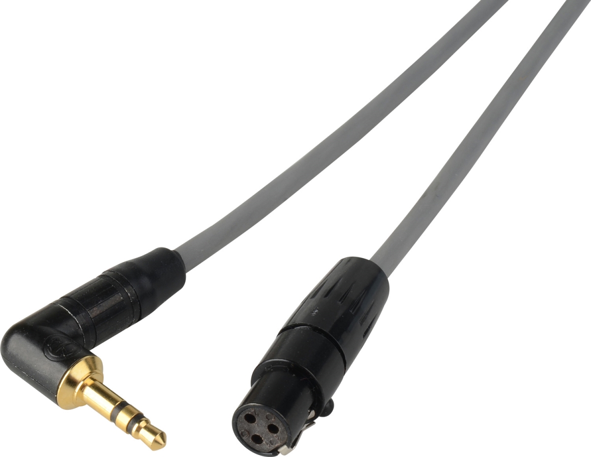 SD-AUD5-05 Sound Devices Right Angle 3.5 mm Plug to 3-Pin Mini-XLR TA3F Link Cable - 5 ft.