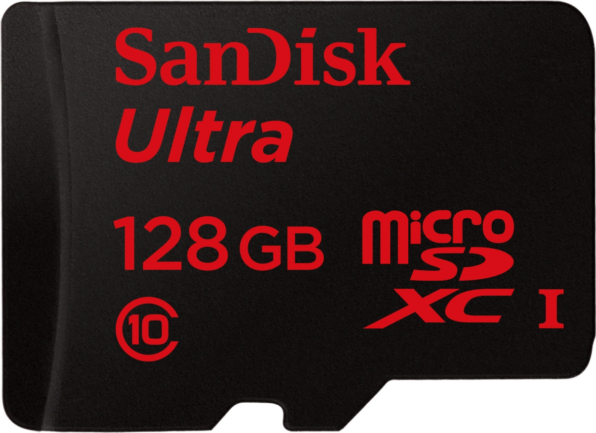 Picture of Sandisk SDSK-SDSQUNC128G Ultra 128 GB MicroSDHC - Class 10-UHS-I - 80 MB-s Read - 1 Card CLASS 10 80MB-S UHS-I Card