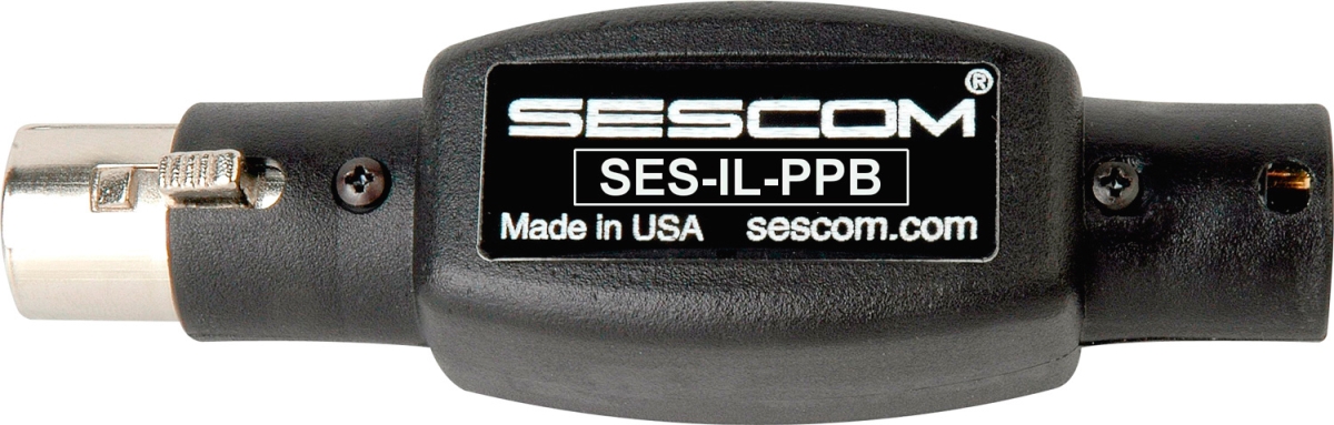 Picture of Sescom SES-IL-PPB XLR Inline Phantom Power Blocker