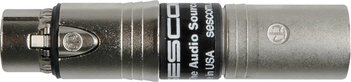Picture of Sescom SES-INLINE-EMCF Inline RF Filter XLR Male to Neutrik EMC Female Ground Lift