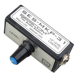SES-MKP-31 Single Channel Inline Balanced Audio Level Control with 0.25 in. Connectors