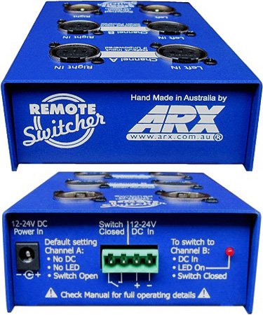 Picture of ARX America ARX-RS-1 Remote Switcher - Stereo XLR Balanced Remote Controlled Switcher