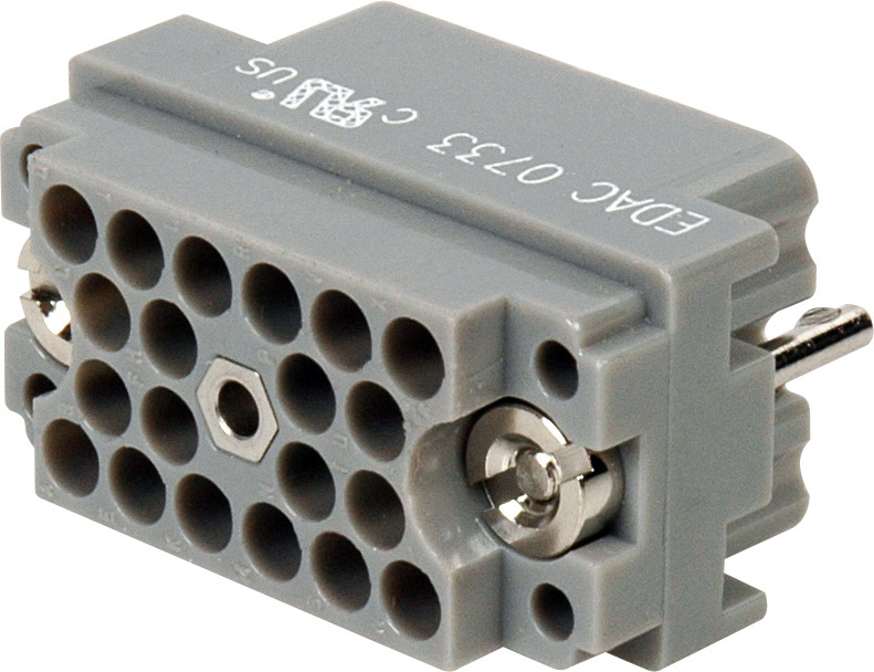 -115 120 Pin & ELCO Receptacle with Lock Nut