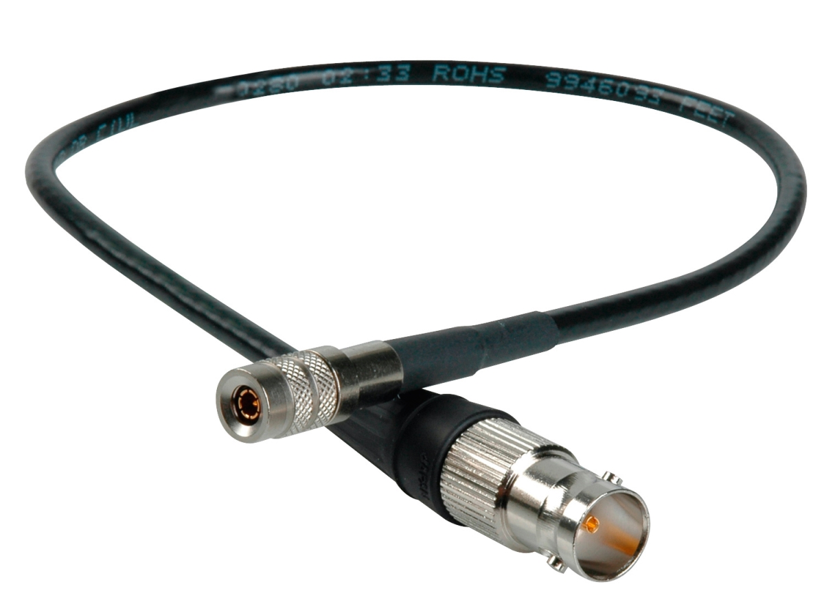 DIN1855-BF-1 3G SDI DIN1.0 & 2.3 to BNC-F Video Adapter Cable with Belden 1855A - 1 ft