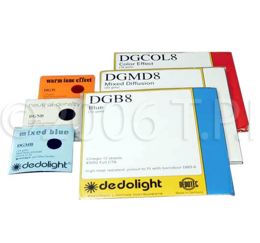 Picture of Dedolight DEDO-DGMB Mixed Blue Gel Set for the 100 & 150 Series Lights&#44; Multi Color - Set of 24