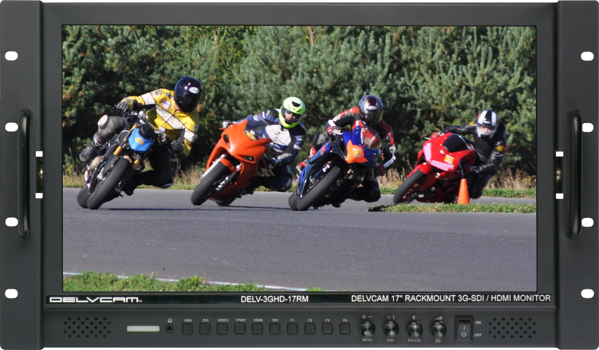 Picture of Delvcam Monitor Systems DELV-3GHD-17RM 17.3 in. High Resolution 3G-SDI & HDMI Rackmount LCD Monitor