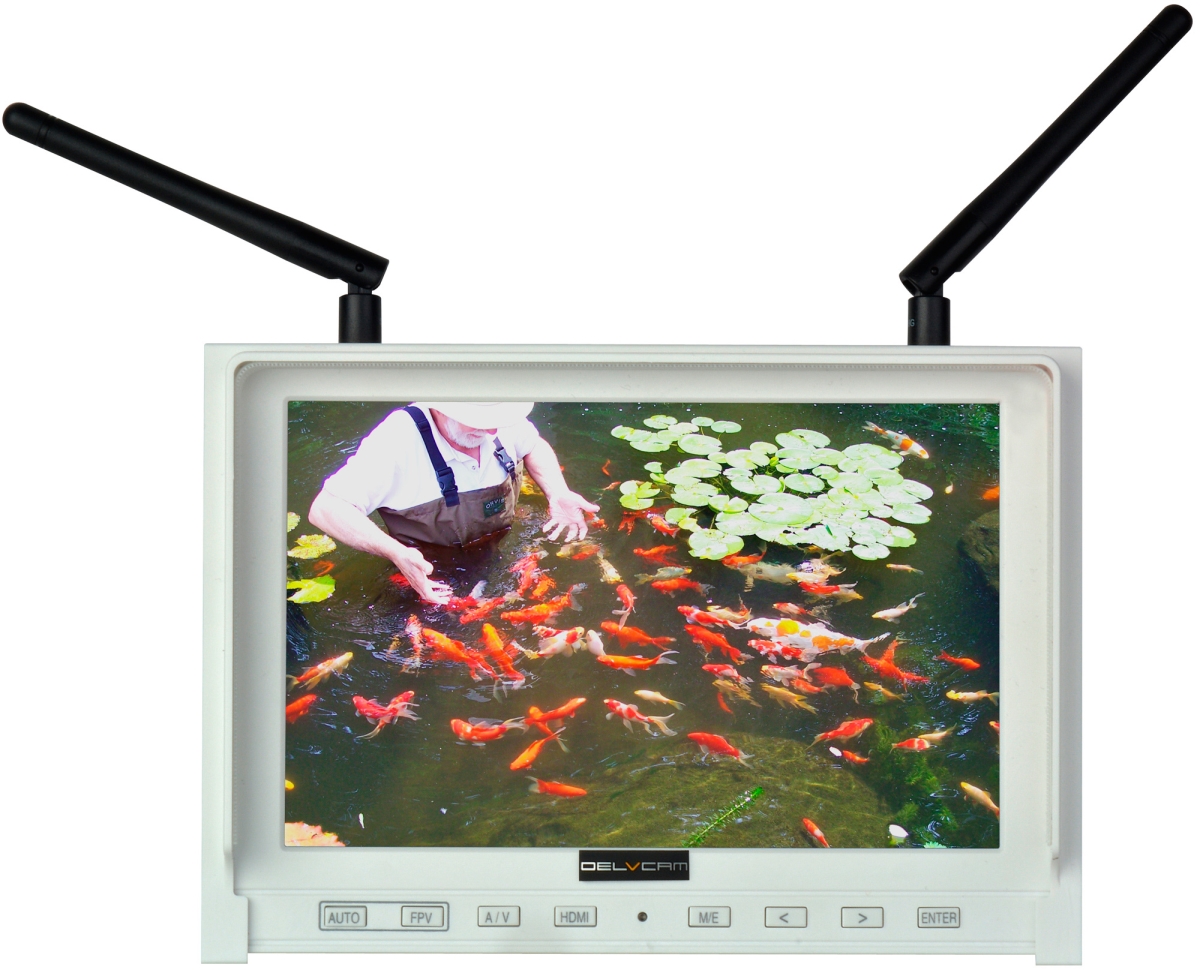 Picture of Delvcam Monitor Systems DELV-DUALFPV-7PL 7 in. FPV Monitor with Dual 5.8 GHz Channel Auto Searching Function