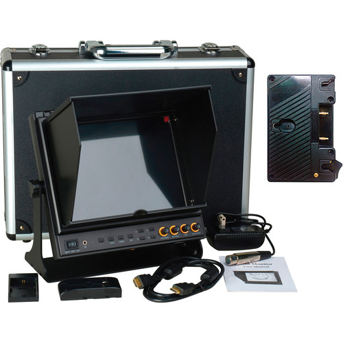 Picture of Delvcam Monitor Systems DELV-SDI-10-AB 9.7 in. SDI LED Monitor with Anton Bauer Battery Plate, 1 x HDMI Input & Output