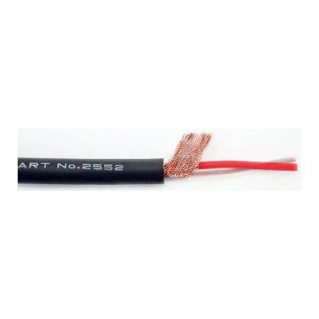 MG-2552 2 Conductor 25 AWG General Purpose Microphone Cable, Black