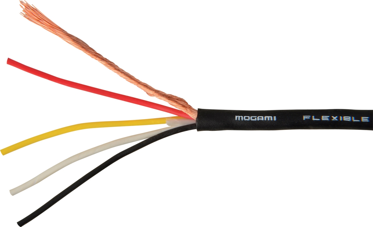 MG-2929-FT 4 Channel 28 AWG Mini SH Cable - 0.106 in. O.D, Black