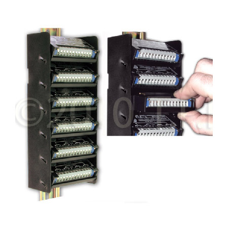 DRA-35S6 STICK-ON DIN Rail Adapter - 6 Modules
