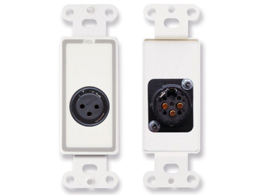 D-XLR3F Wall Outlet with 3-Pin XLR Female