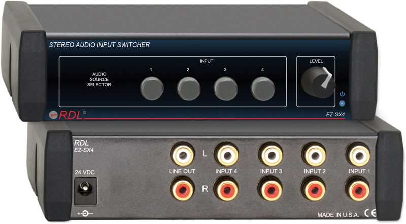 EZ-SX4 4x1 Stereo Audio Input Switcher
