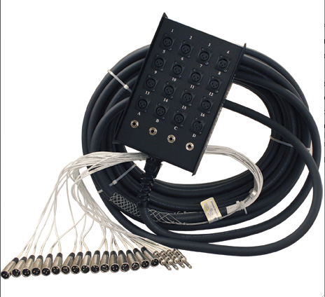 SIG-12F-200 8 x 4 in. 12-Channel Signal Series Snake Cable with XLRF - 200 ft.
