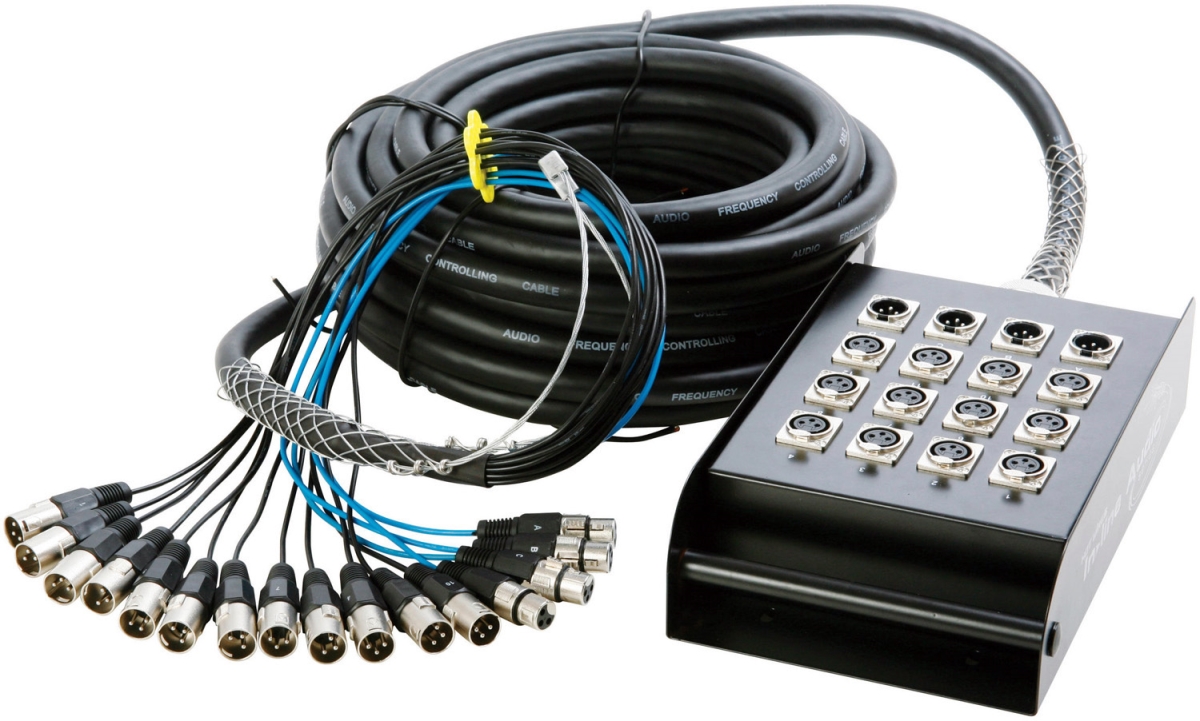 SIG-16F-50 12 x 4 in. 50 ft. Signal Series Snake Cable with XLRF