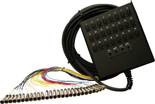 SIG-28F-200 24 x 4 in. Signal Series Snake Cable with XLRF - 200 ft.