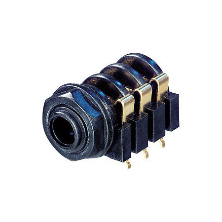 NYS216G Horizontal Jack 3-Pole Plastic