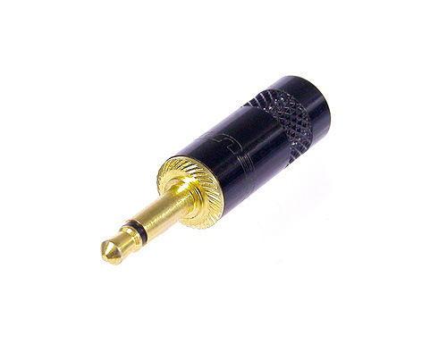 NYS226BG 3.5 mm Mono with Black Metal Handle - Black & Gold