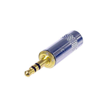 NYS231AU 3.5 mm Plug 3-Pole - Metal Handle - Gold Plated Contacts