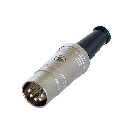 NYS-322 DIN Male Cable Connector - 5-Pole - Silver Plated Contacts