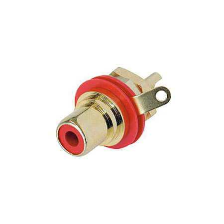 NYS367GN Gold Plated RCA & Phone Chassis Mount Socket - Green