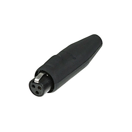 RT3FC-B-W 3-Pole Female Black & Gold XLR with Water Resistant