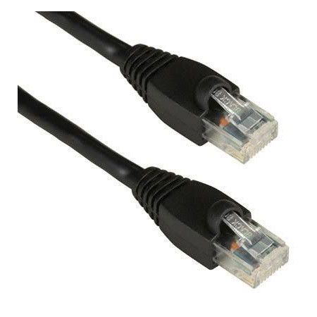 CAT6-100 BK Molded UTP Cat6 Cable 24AWG 50u, 100 ft. - Black