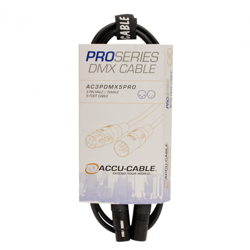 Picture of Accu Cable AC3PDMX10PRO 3 Pin Pro DMX Cable - 10 ft.