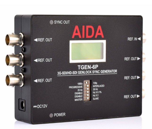 Picture of Aida Imaging AIDA-TGEN-6P 3G-SDI & HD-SDI Tri-Level Genlock Reference SYNC Generator
