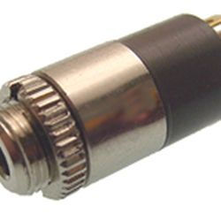 30-493A Stereo 3.5 mm Panel Mount Jack - Mounts in 0.25 in. Hole