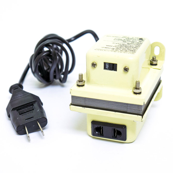 45-781 100 watts 220-110 V AC Step Down Transformer, White