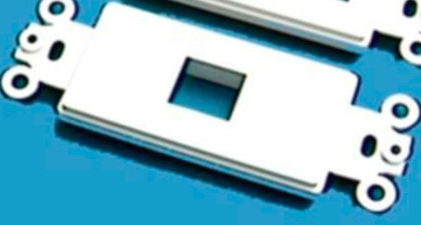72-233-1 1 Gang Keystone Plate White Designer Style