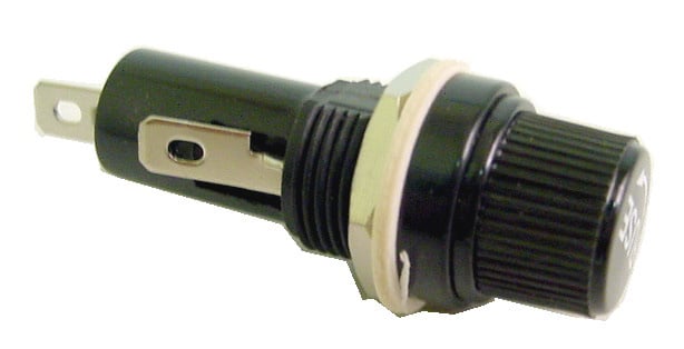 90-783-UL 10 amp 3AG Type UL Rated Panel Mount Fuse Holder