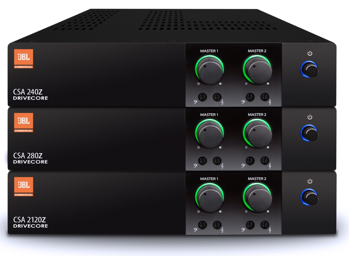 CSA2120Z 2-Channel 120 watts 1U Commercial Drive Core Amplifier with Built-in 70-100 V Fanless