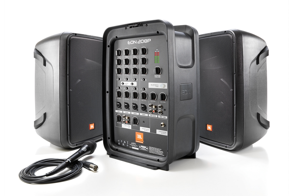 Picture of JBL Professional EON208P Personal 2-Way Portable System with Powered 8-Channel Mixer & Bluetooth
