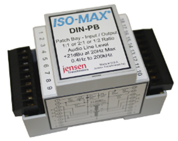 Picture of Jensen Transformers DIN-PB Two Channel Universal Line Isolator