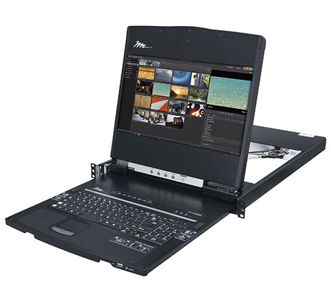 Products RM-KB-LCD17KVMHD High Definition Rack Mount Console with KVM 1080P Widescreen Display