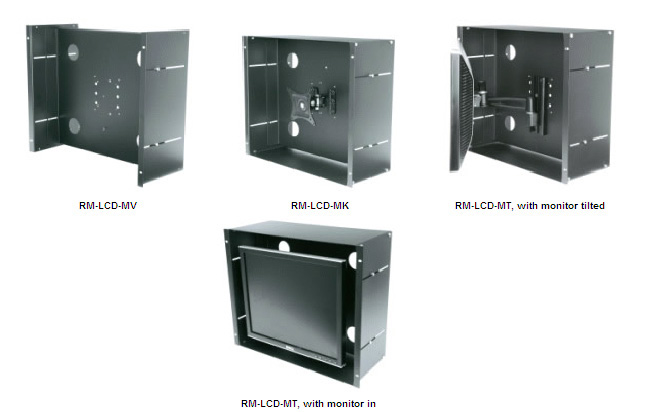 Products RM-LCD-MT 9 Space LCD Rack Mount - Articulating