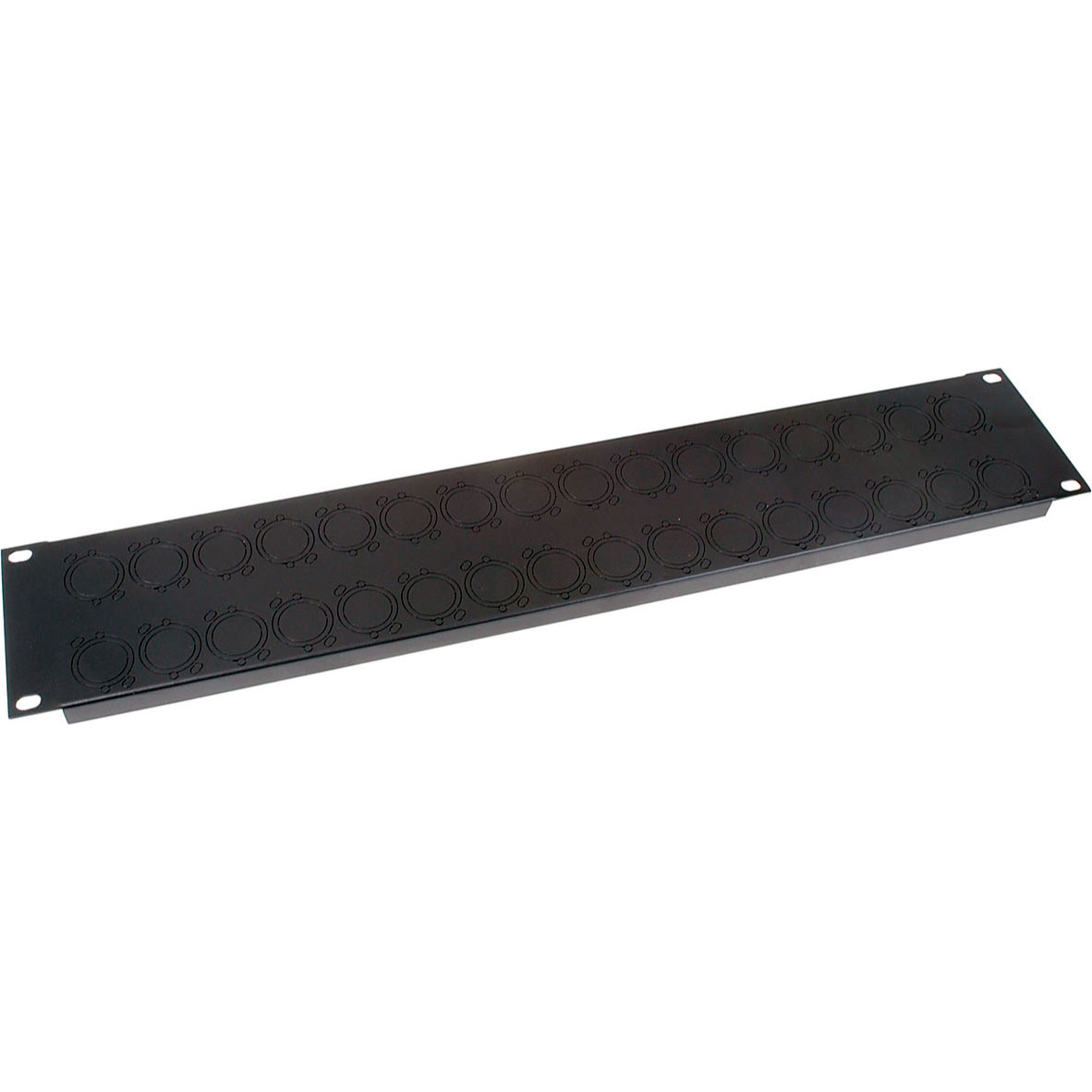 Products UNI-2 2 Space Universal Pre-Punched Rack Panel with 32 Knockouts