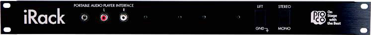 IRACK Personal Audio Player Interface Rack Panel