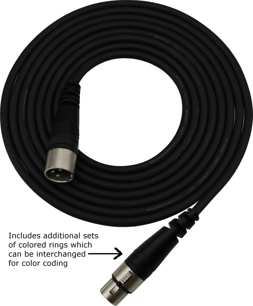 SMM-10 24 AWG XLRF-XLRM Stage Master Microphone Cable - 10 ft.