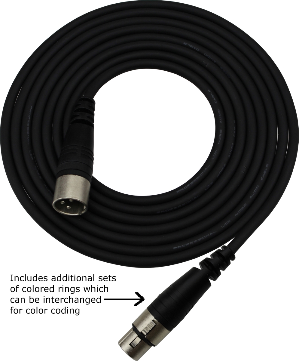 SMM-3 24 AWG XLRF-XLRM Stage Master Microphone Cable - 3 ft.