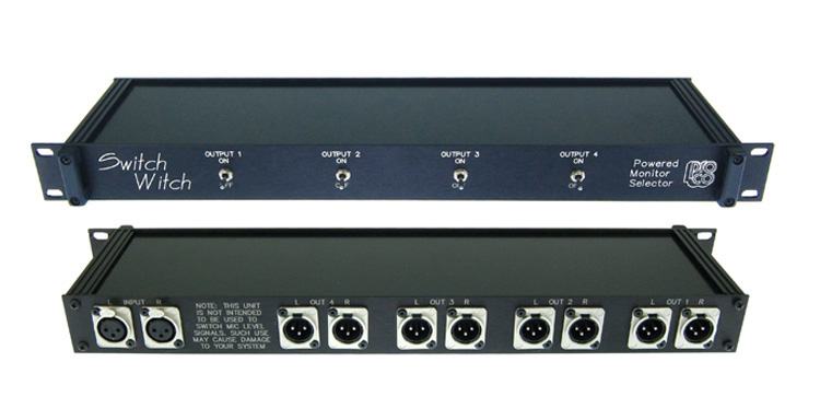 SWITCHWITCH Stereo in 4 Stereo Out Monitor Switcher