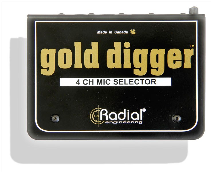 RAD-GOLDDIGGER 4-Channel Microphone Selector