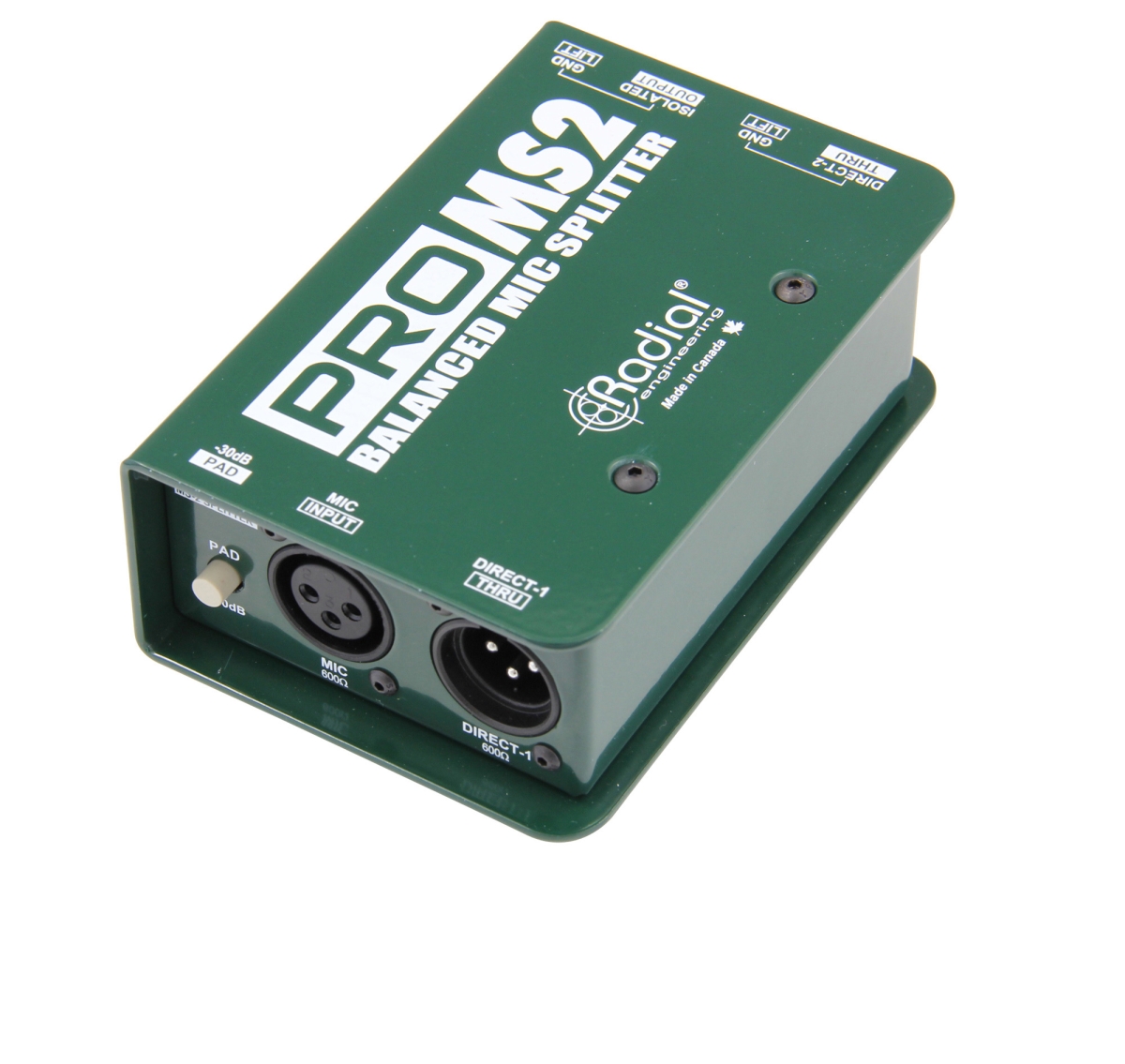 RAD-PROMS2 Passive Microphone Splitter - 1 Input 2 Direct Outs & 1 Eclipse Isolated Output