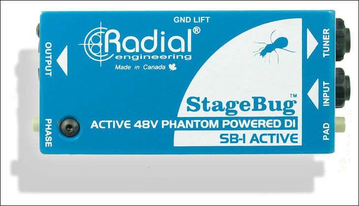 Picture of Radial Engineering RAD-SB-1 48V Compact Active DI for Acoustic Guitar & Bass Phantom Powered