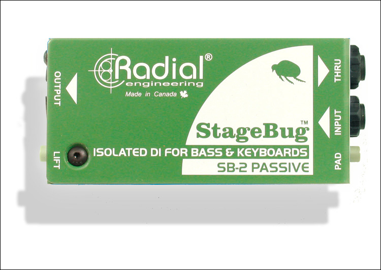 Picture of Radial Engineering RAD-SB-2 Compact Passive DI for Bass & Keyboards with Stereo to Mono Mix